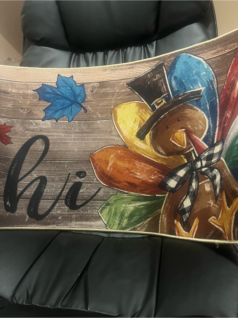Nike Multicolor Fall Turkey Decorative Floor mat.